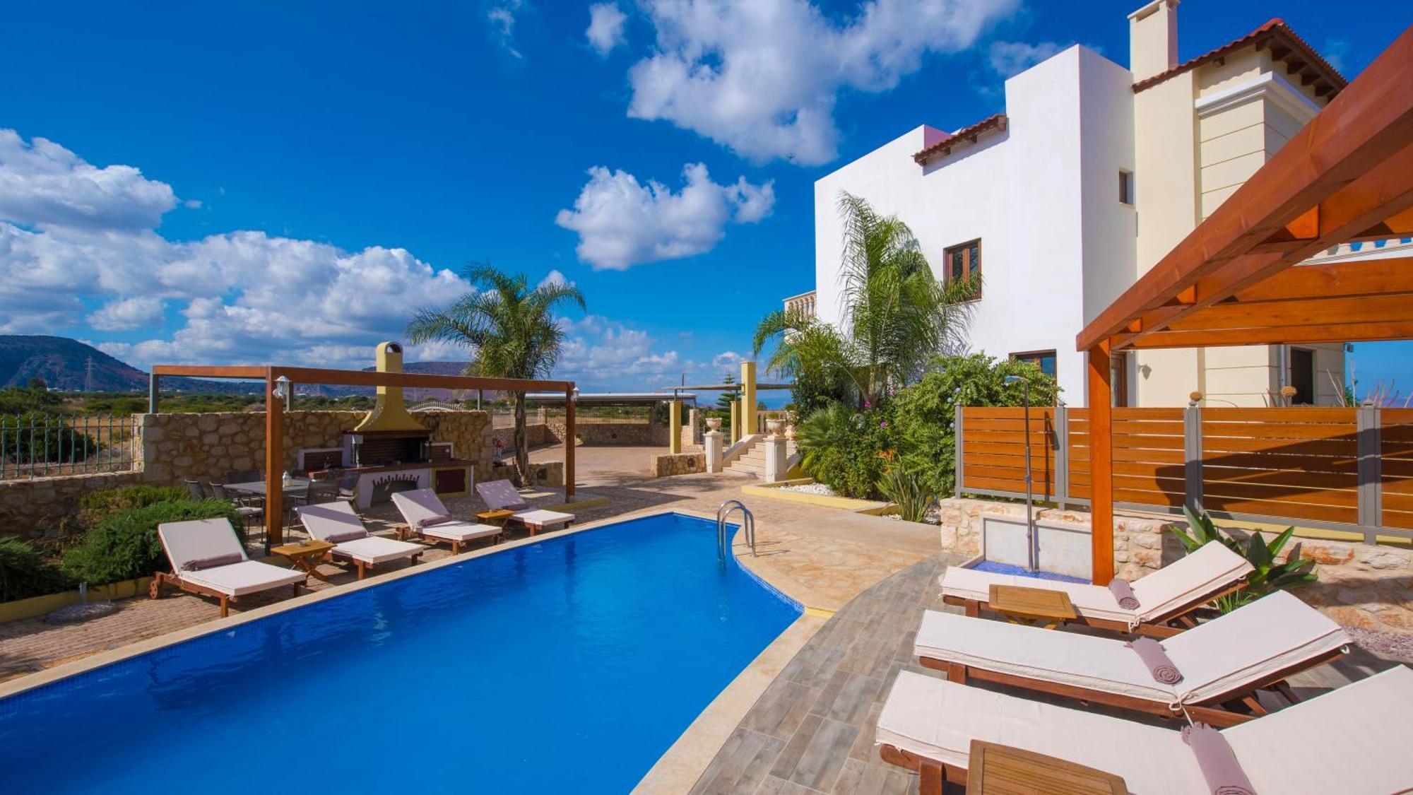 Sunshine Villa With Private Pool By Estia Херсонісос Екстер'єр фото