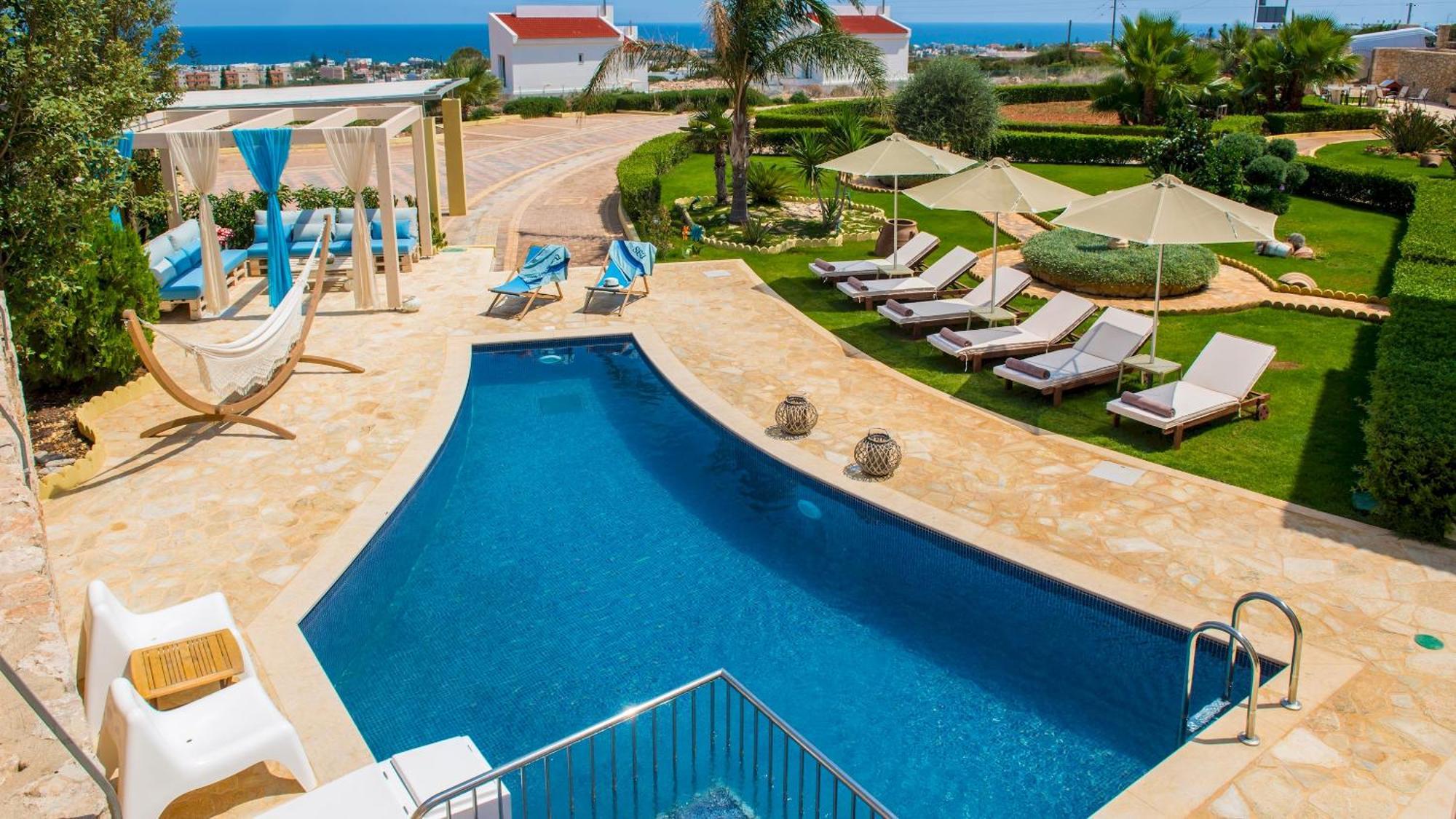 Sunshine Villa With Private Pool By Estia Херсонісос Екстер'єр фото